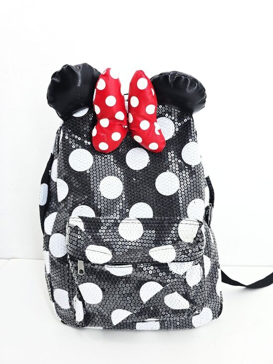 Disney Parks Authentic Minnie Mouse Ears Polka Sequined Backpack main image 10